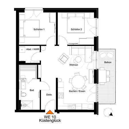 Küste33/10 – Exklusive Mit Sauna&nah Am Strand! Apartamento Tossens